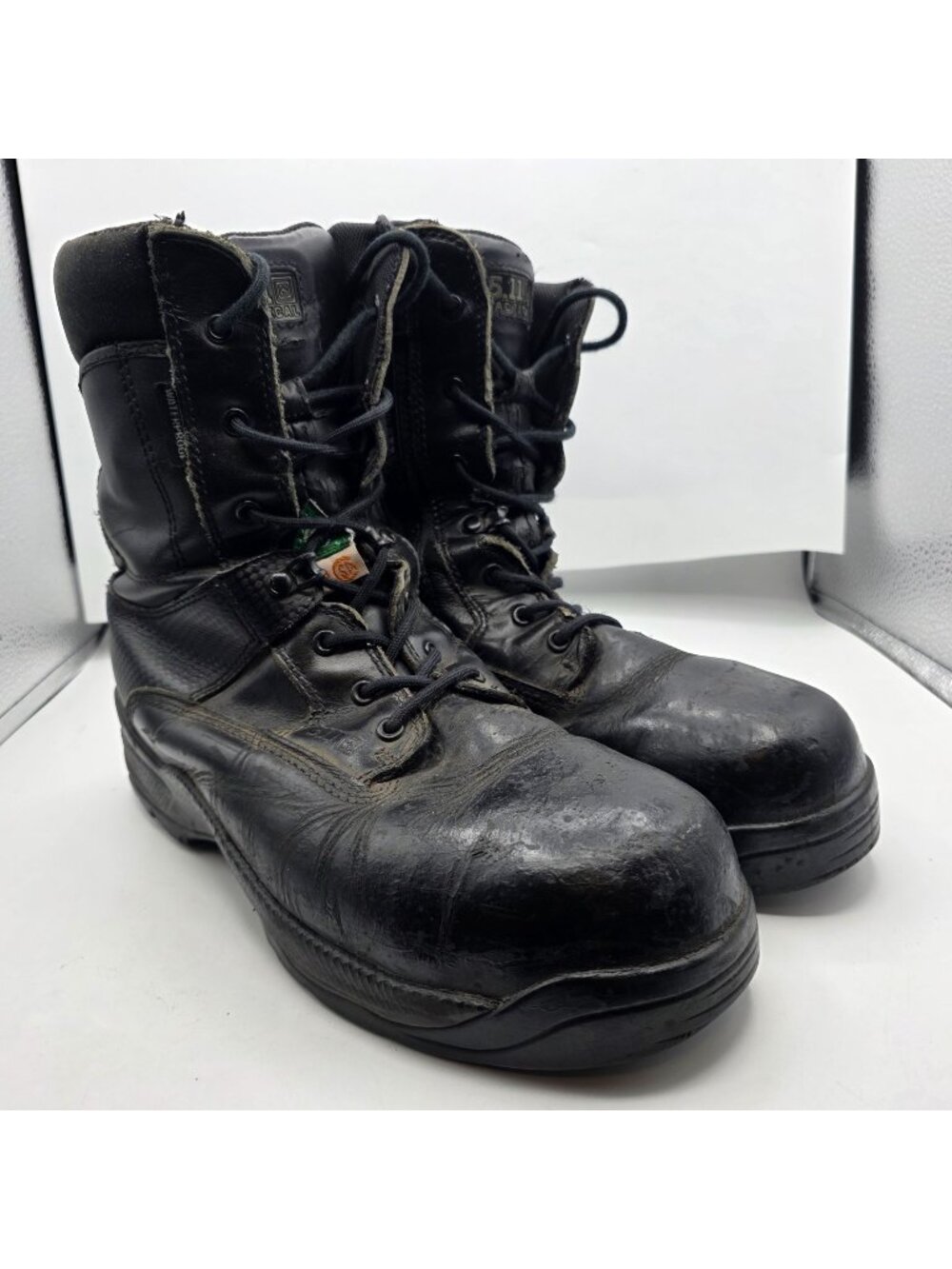 5.11 Tactical ATAC 8" Shield Mens Work Boots Size 10.5 Black Durable Outdoors